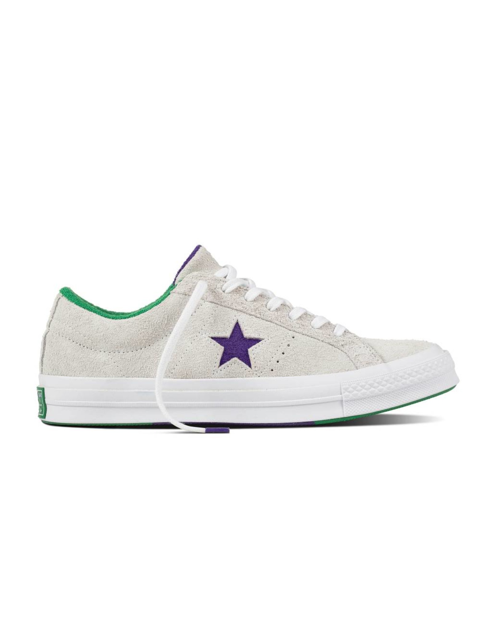 green suede converse one stars