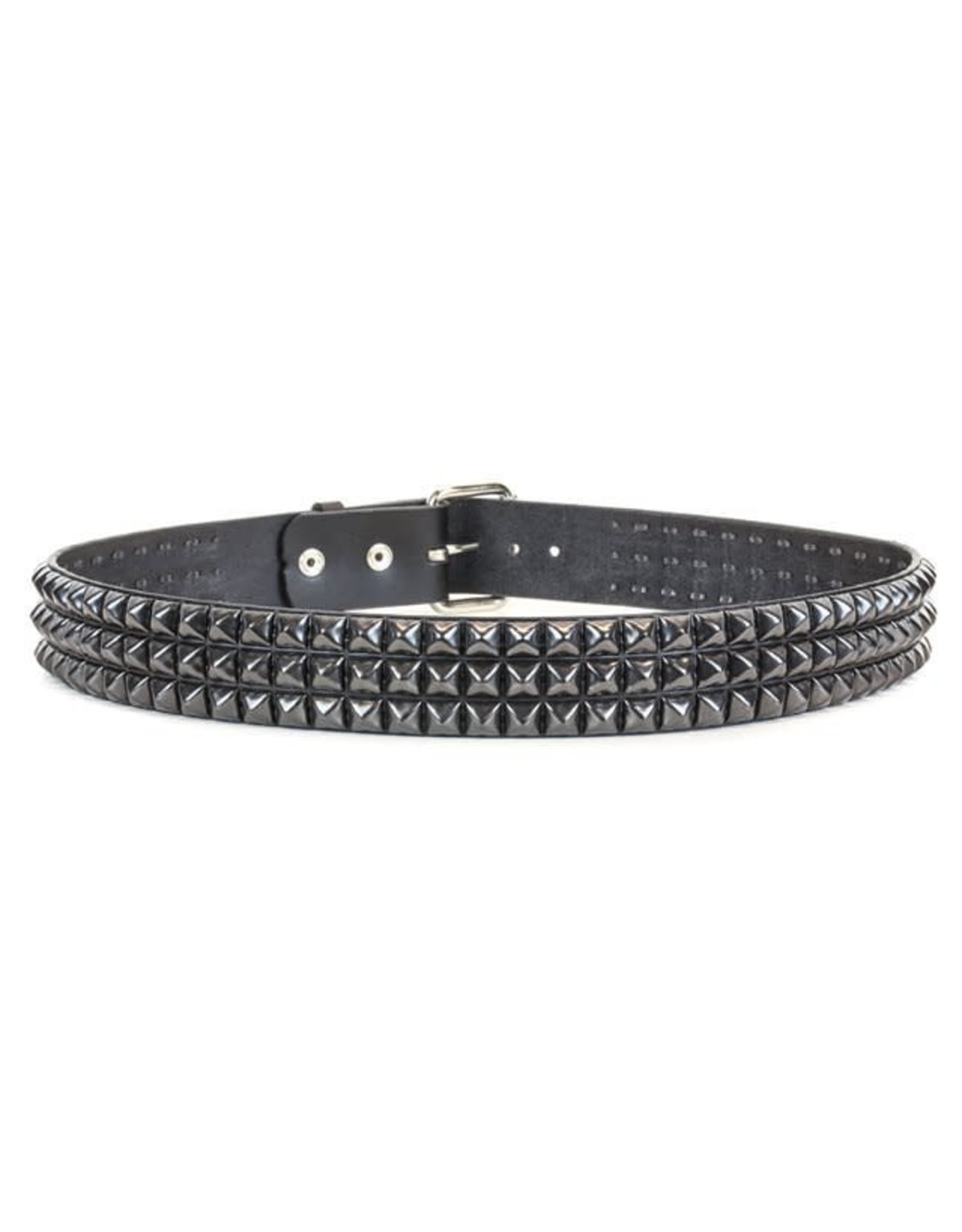 3 Rows/Black Studs Belt - BT104-BS