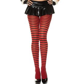 - Striped Tights Black/Red
