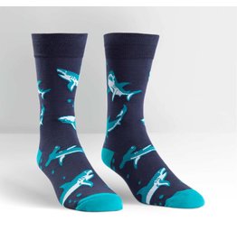 - Men's Shark Attack Crew Socks