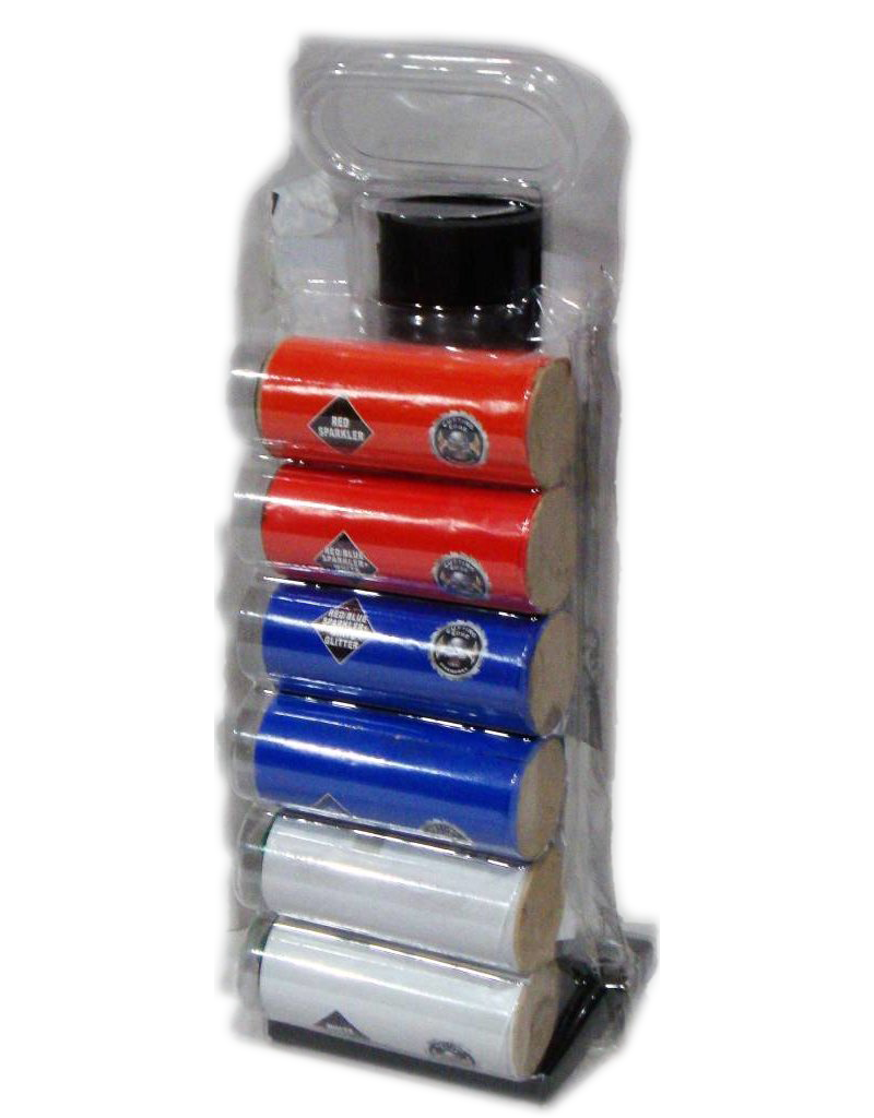 Cutting Edge Red White Blue 60 Gram 4-in Canister - 6 shells