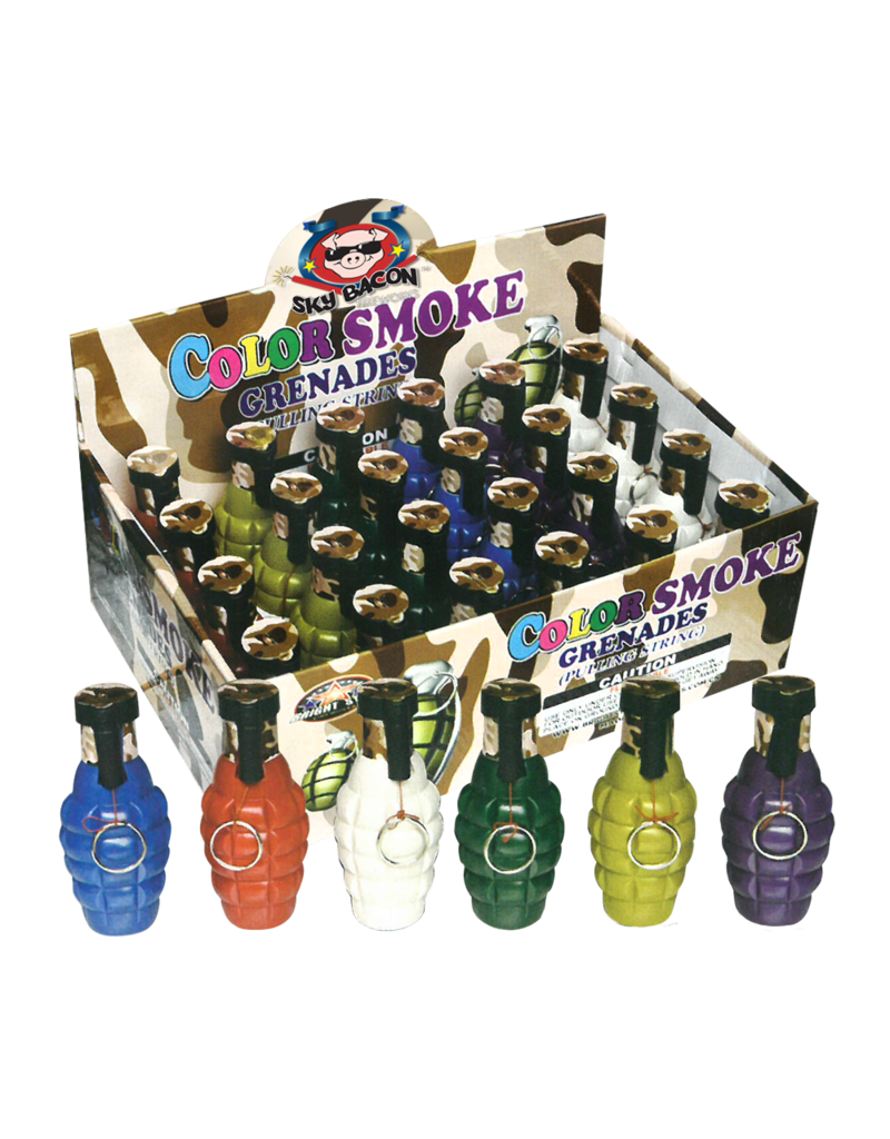 Sky Bacon Pull String Color Smoke Grenade