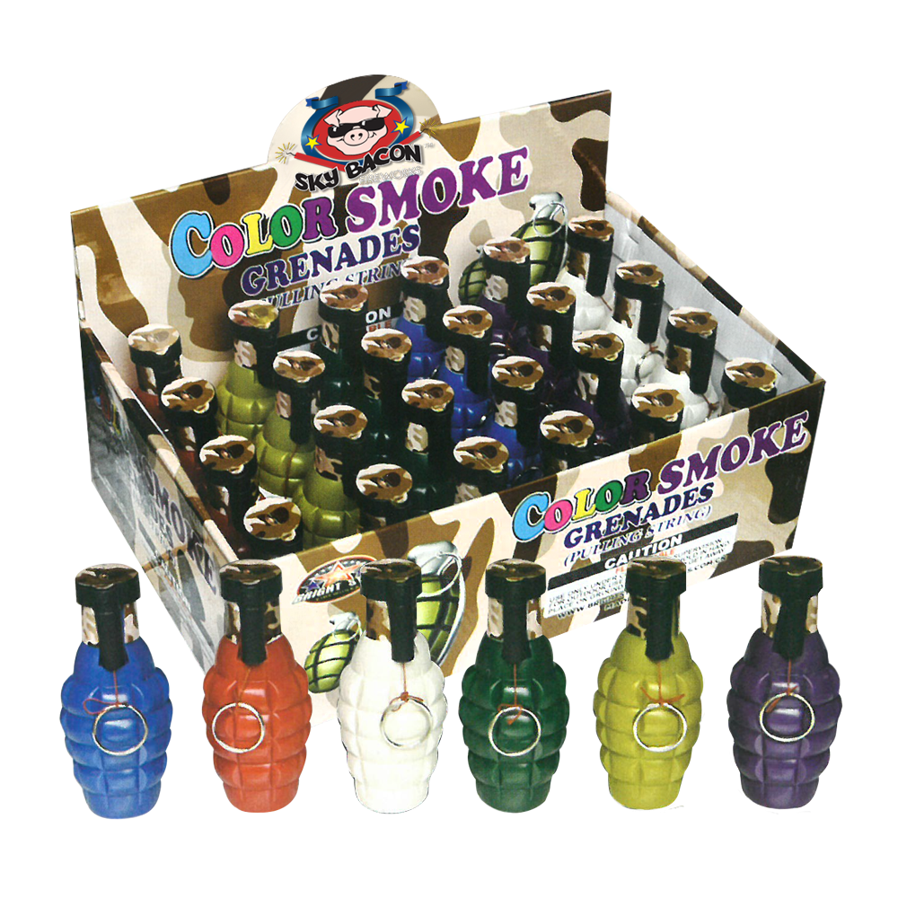 Sky Bacon Pull String Color Smoke Grenade, SB