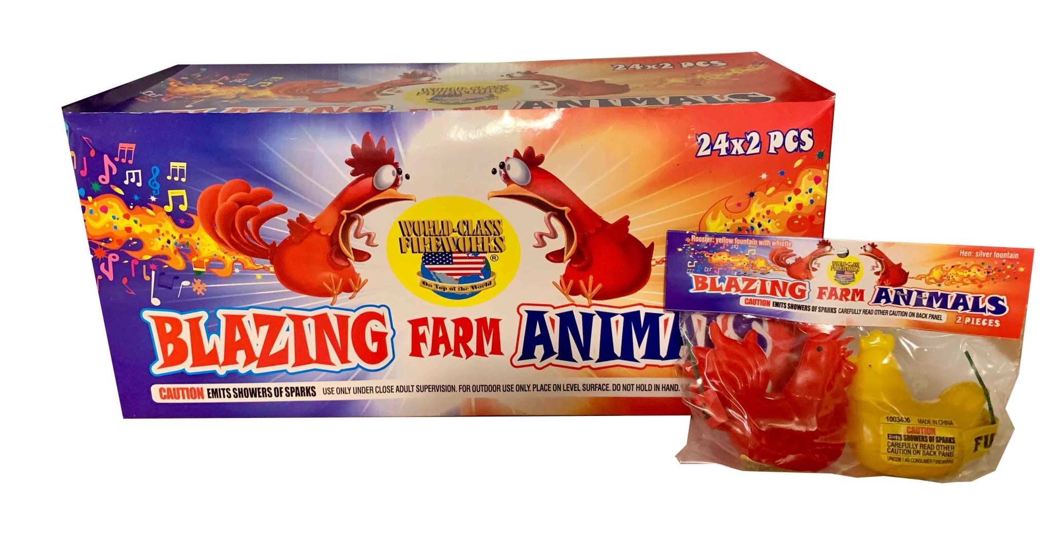 World Class Blazing Farm Animals - Case 6/24/2