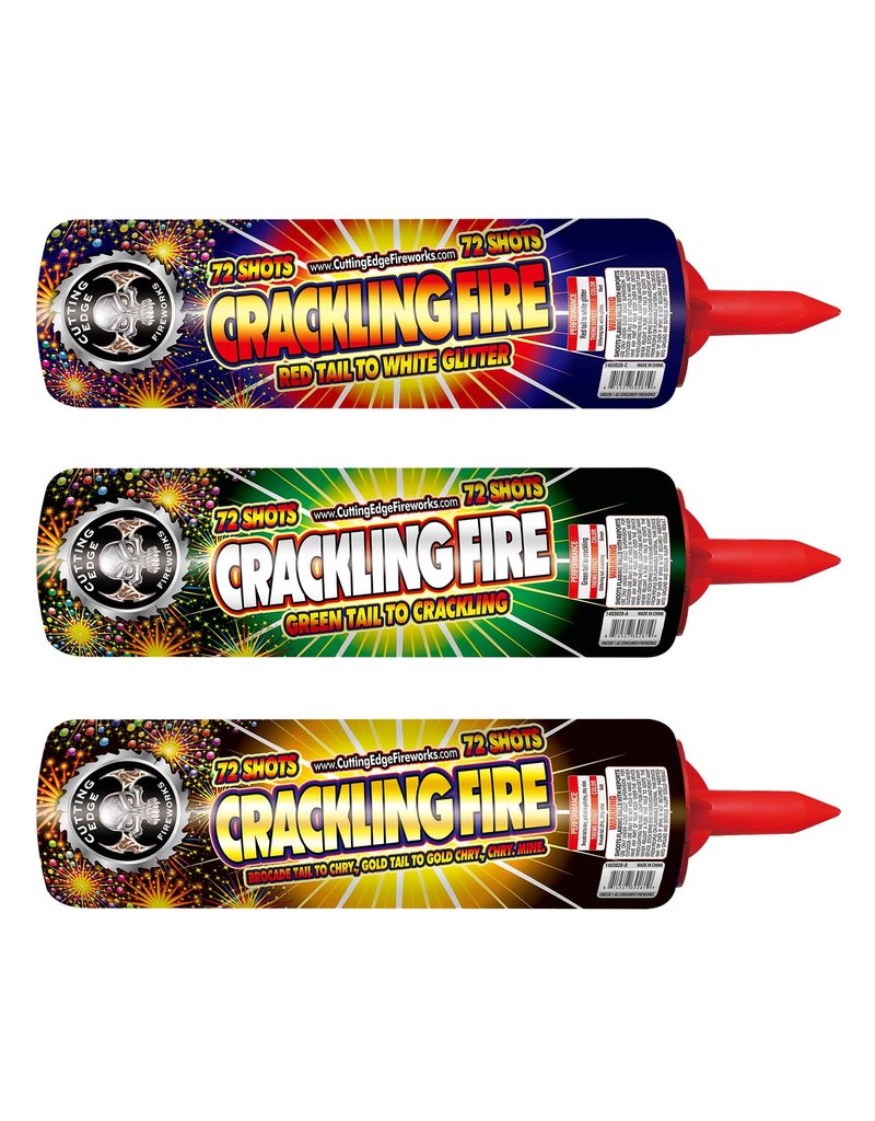 Cutting Edge Crackling Fire Candle 72s (Assorted)