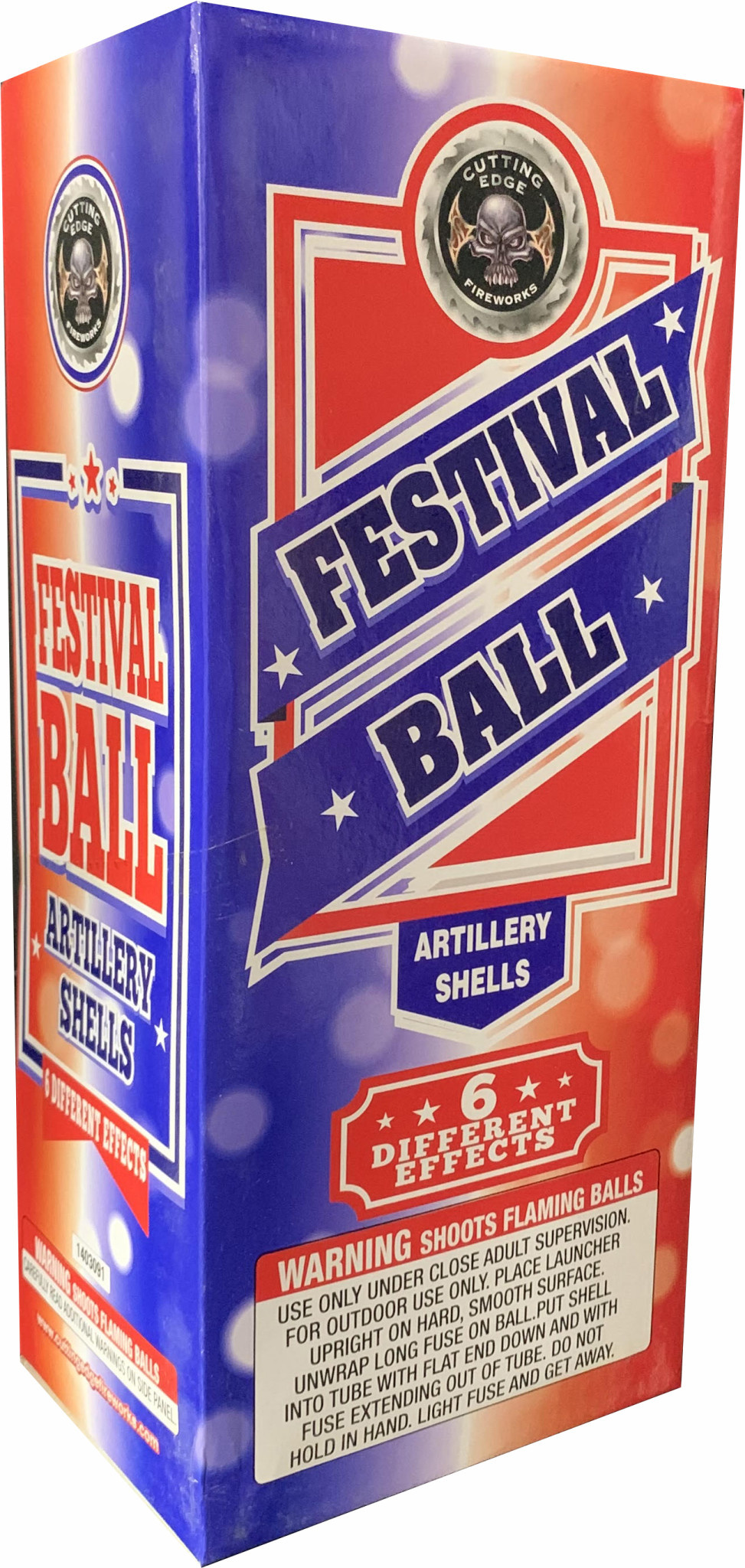 Cutting Edge Festival Ball Canister Shell - Box of 6