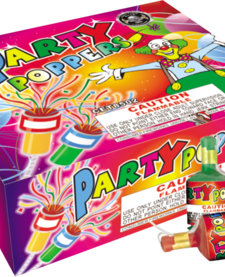 Champagne Party Poppers, CE - Box of 72