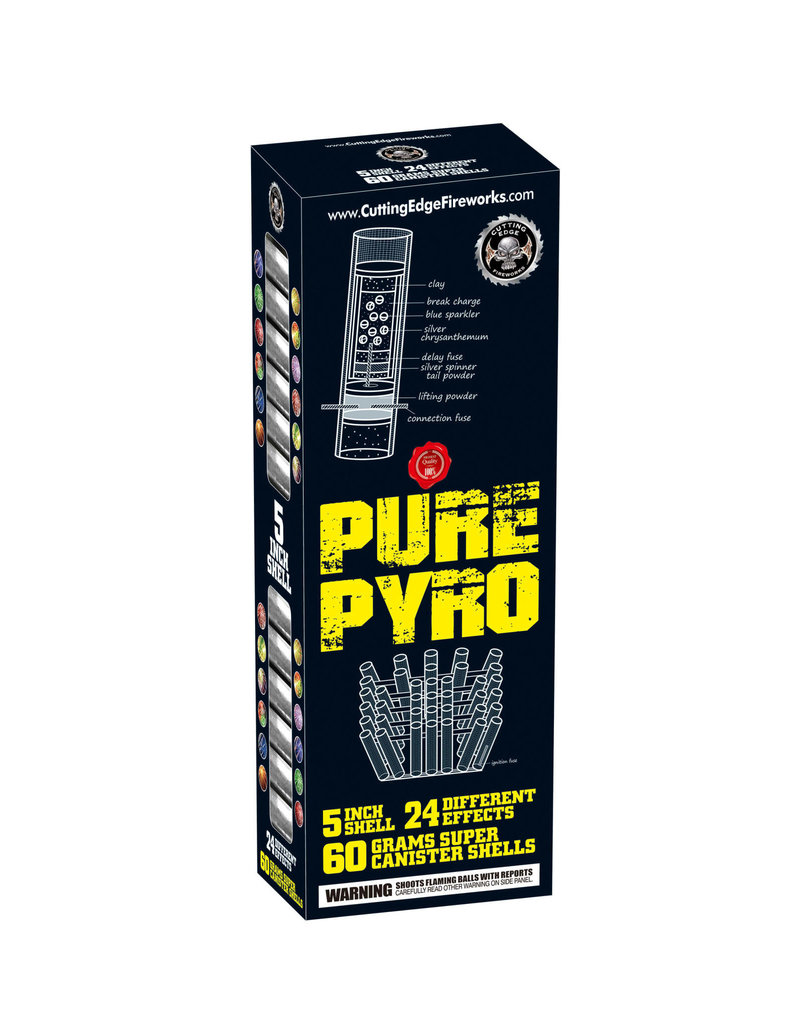 Cutting Edge Pure Pyro 5in Canister - Box of 24