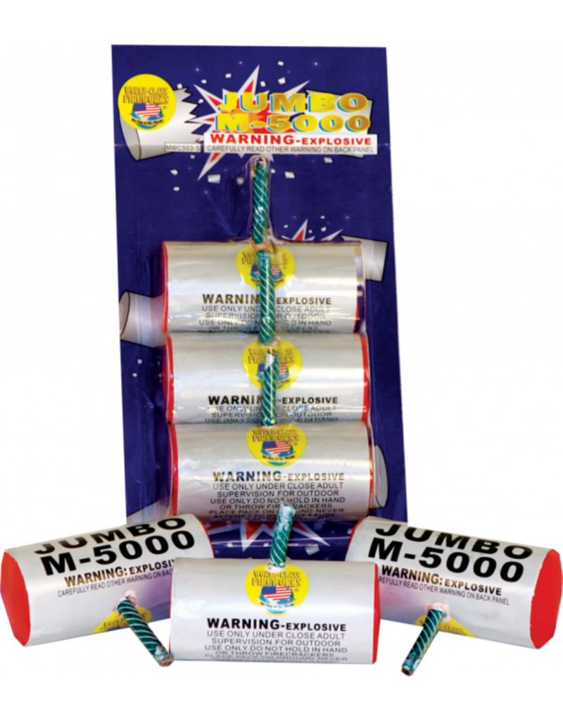 World Class Jumbo M-5000 Silver - Pack of 3