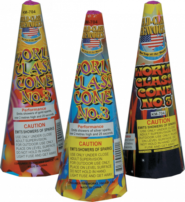#3 (Assorted) Cone, WC - Case of 144