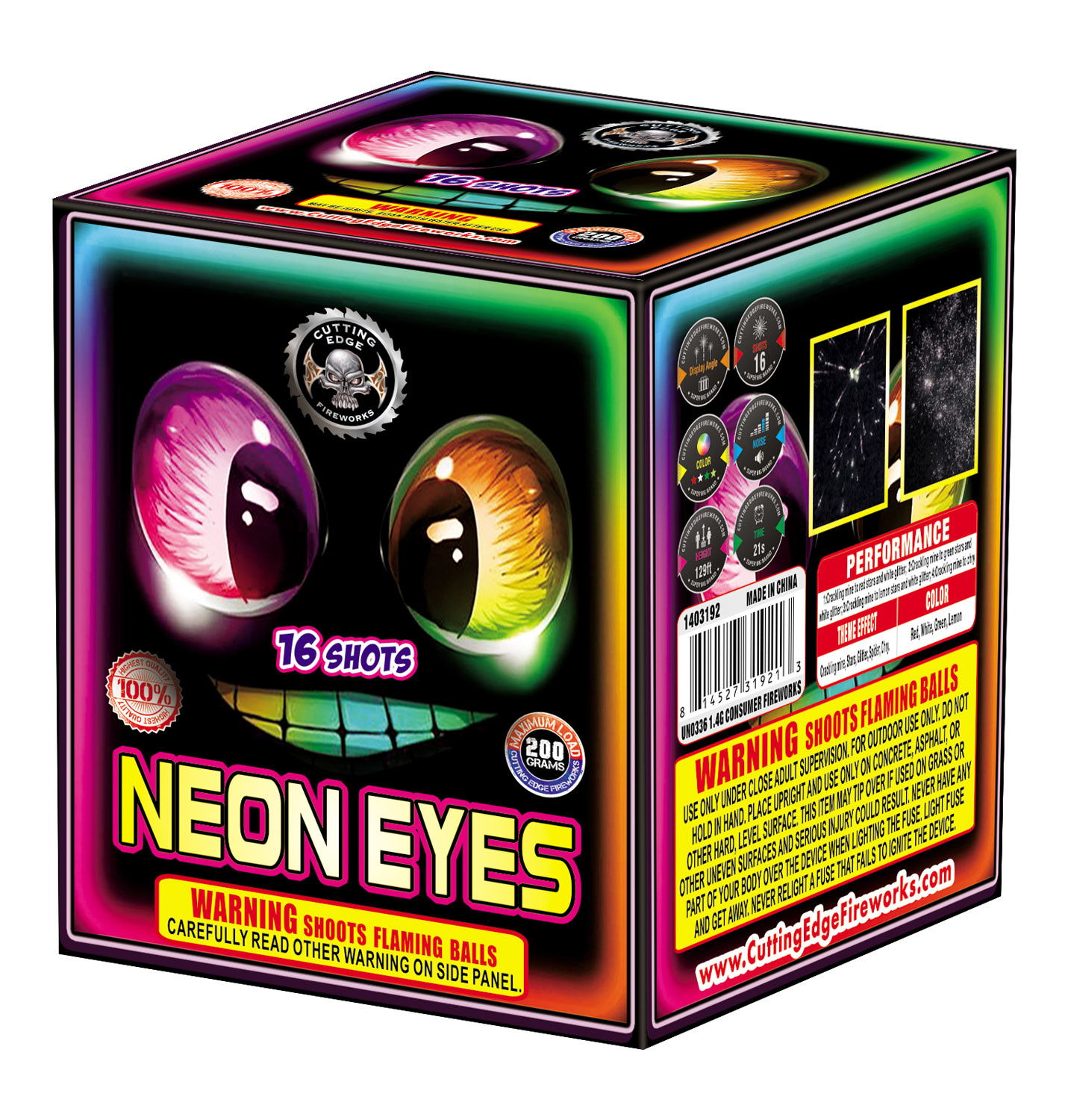 Cutting Edge Neon Eyes - Case of 36