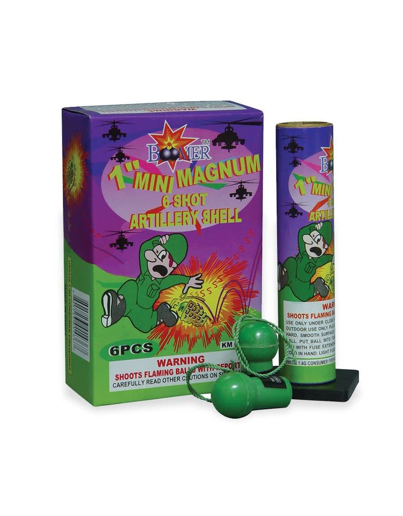 Boomer Mini Magnum 1in Artillery - 6 shells