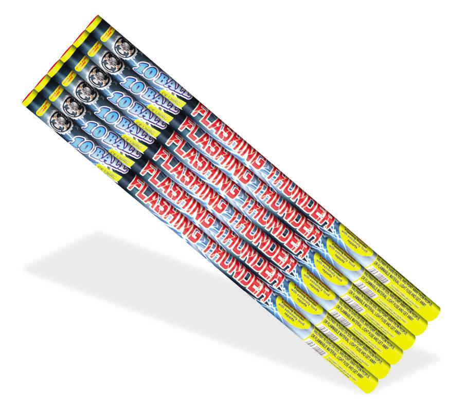 Cutting Edge Flashing Thunder 10 Ball, CE - Pack of 6