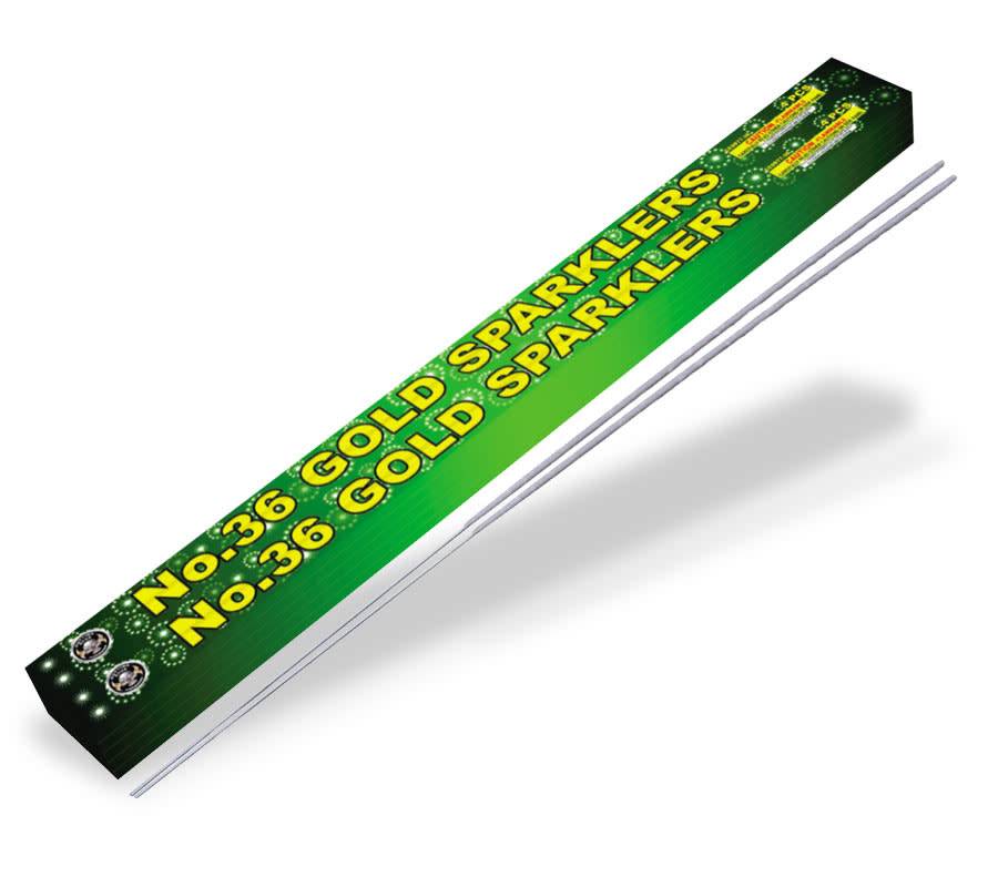 Cutting Edge Gold Sparklers 36-in, CE - Case 60/4
