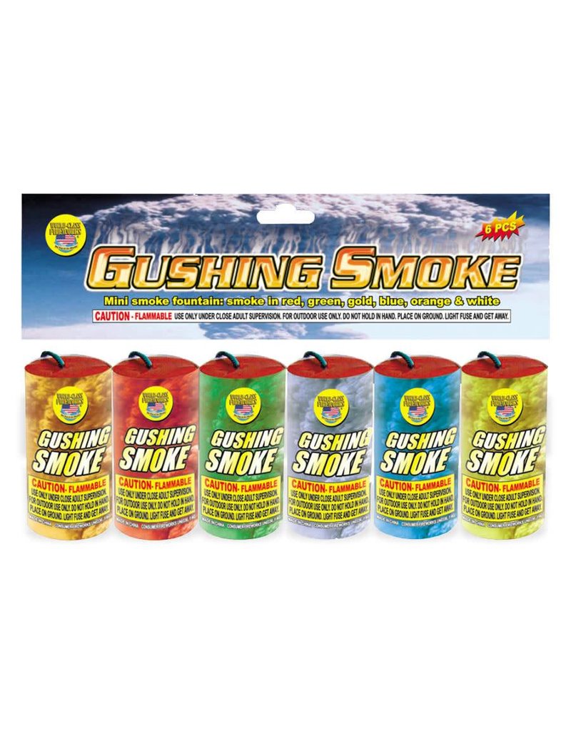 World Class Gushing Smoke - Pack of 6