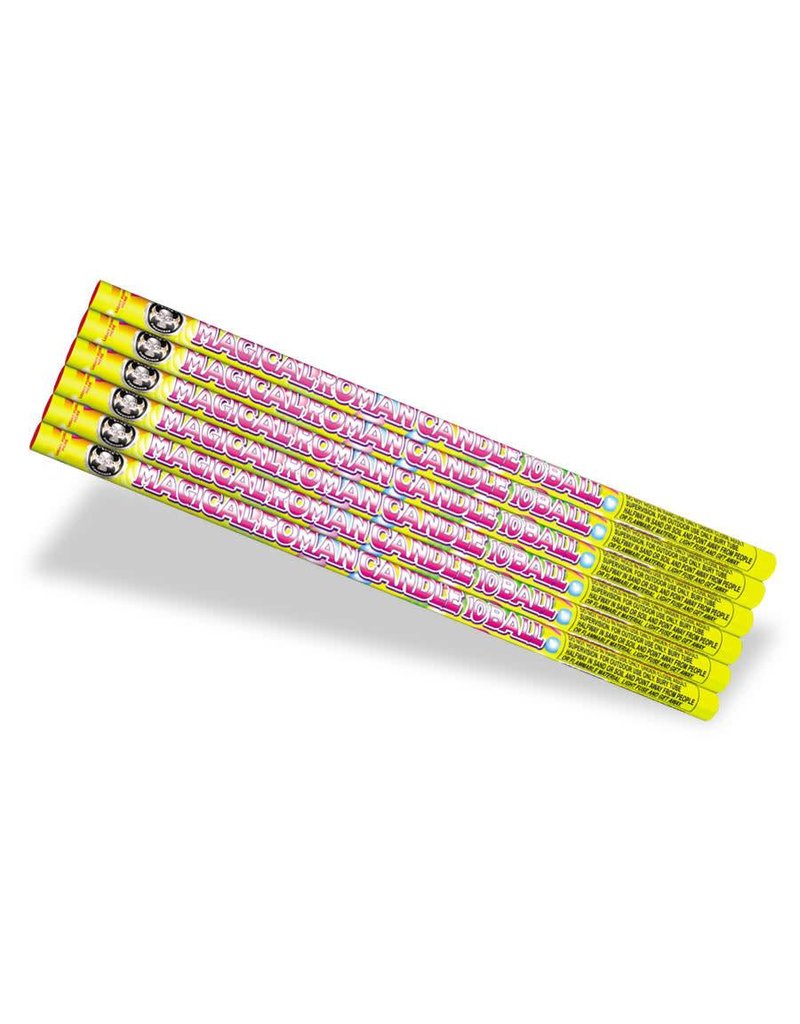 Cutting Edge Magical Roman Candle 10 Ball, CE - Pack of 6