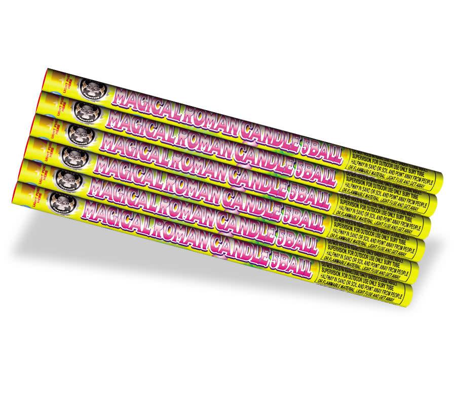 Cutting Edge Magical Roman Candle 5 Ball, CE - Pack of 6