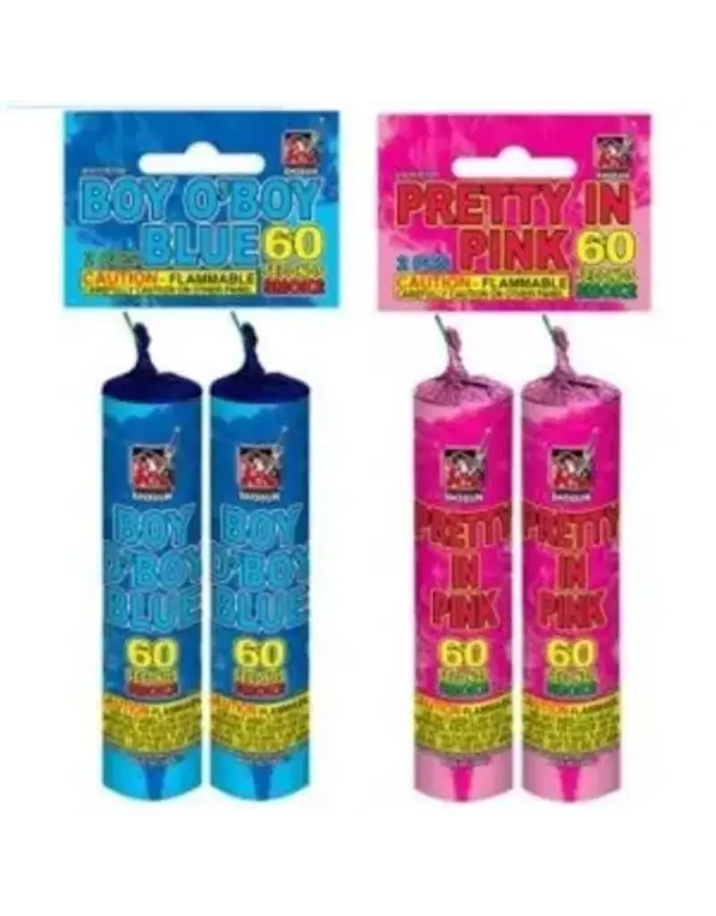 Gender Reveal Smoke (Blue and Pink) - Pack of 2