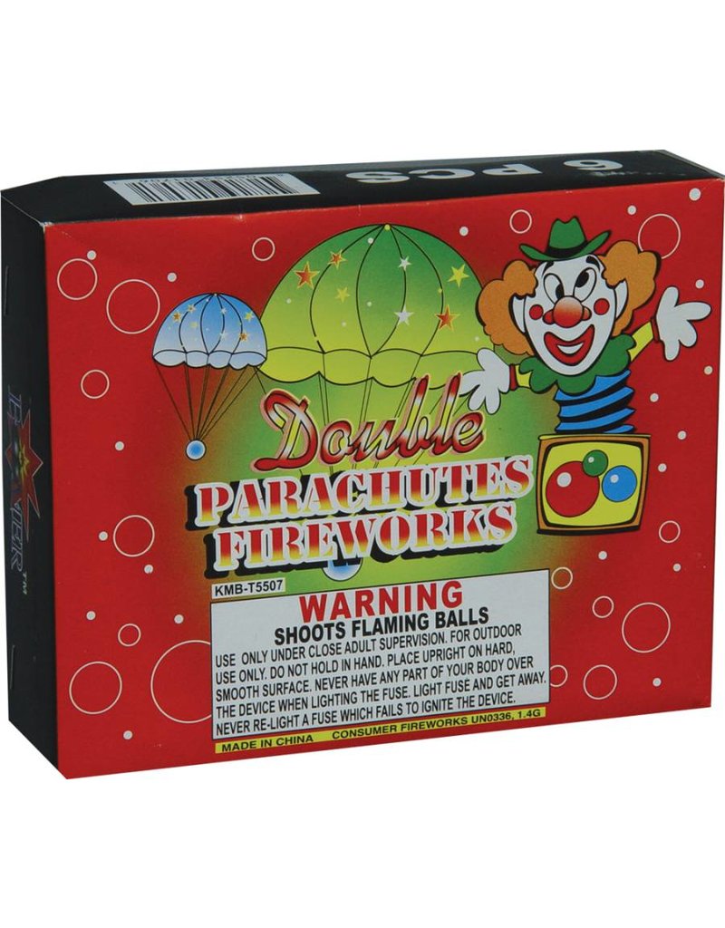 Boomer Double Day Parachute - Pack of 6