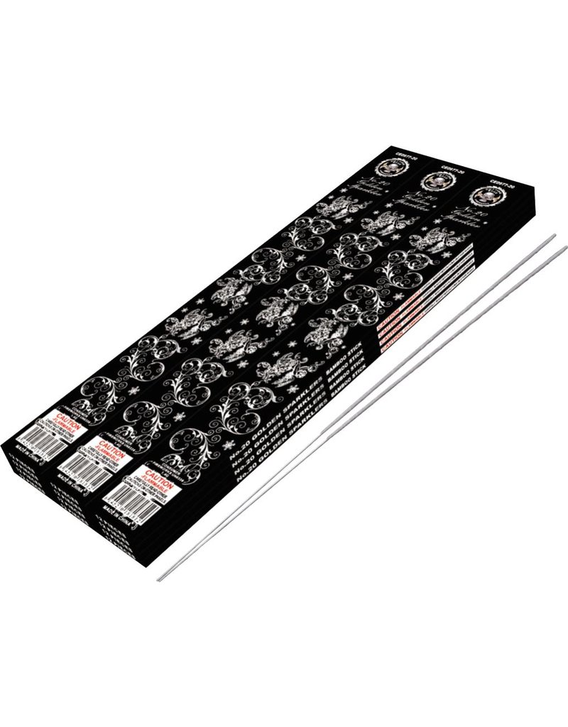 Cutting Edge Gold Sparklers 20-in, CE - Case of 42/12