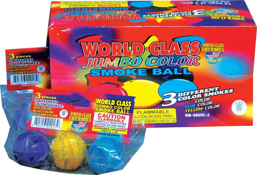 World Class Jumbo Smoke Ball - Case of 8/12/3