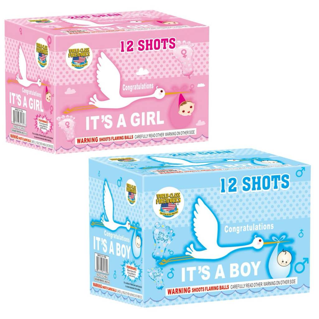 World Class The Reveal - Pink and Blue - Case of 12