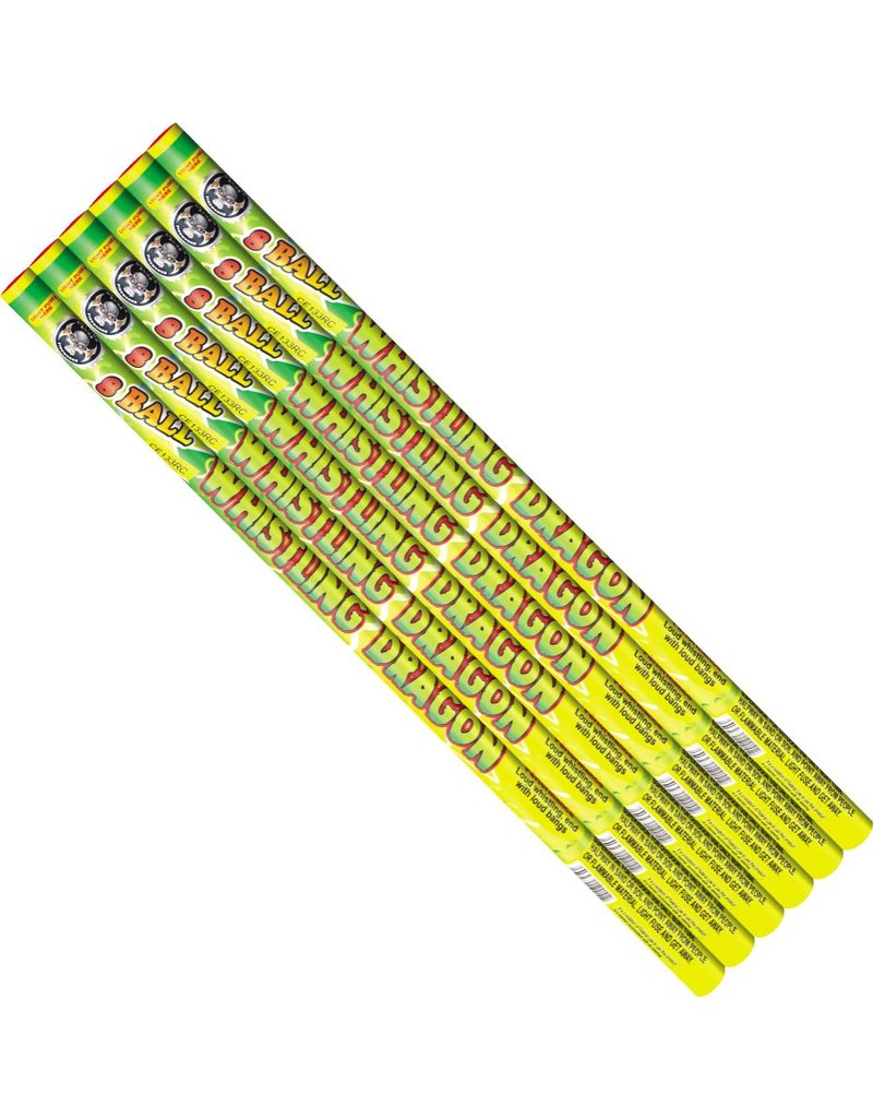 Cutting Edge Whistling Dragon 8 Ball - Pack of 6
