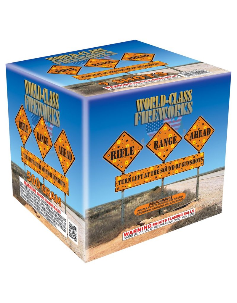World Class Rifle Range Ahead - Case of 6