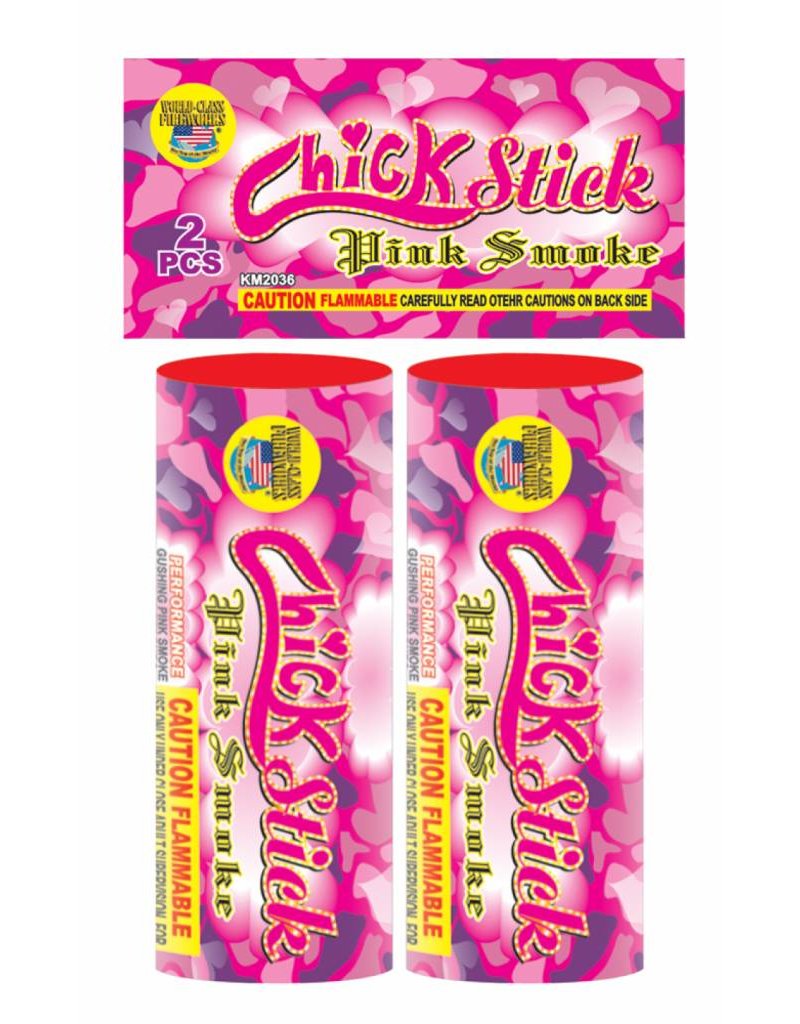 World Class Chick Stick (Pink Smoke) - Pack of 2