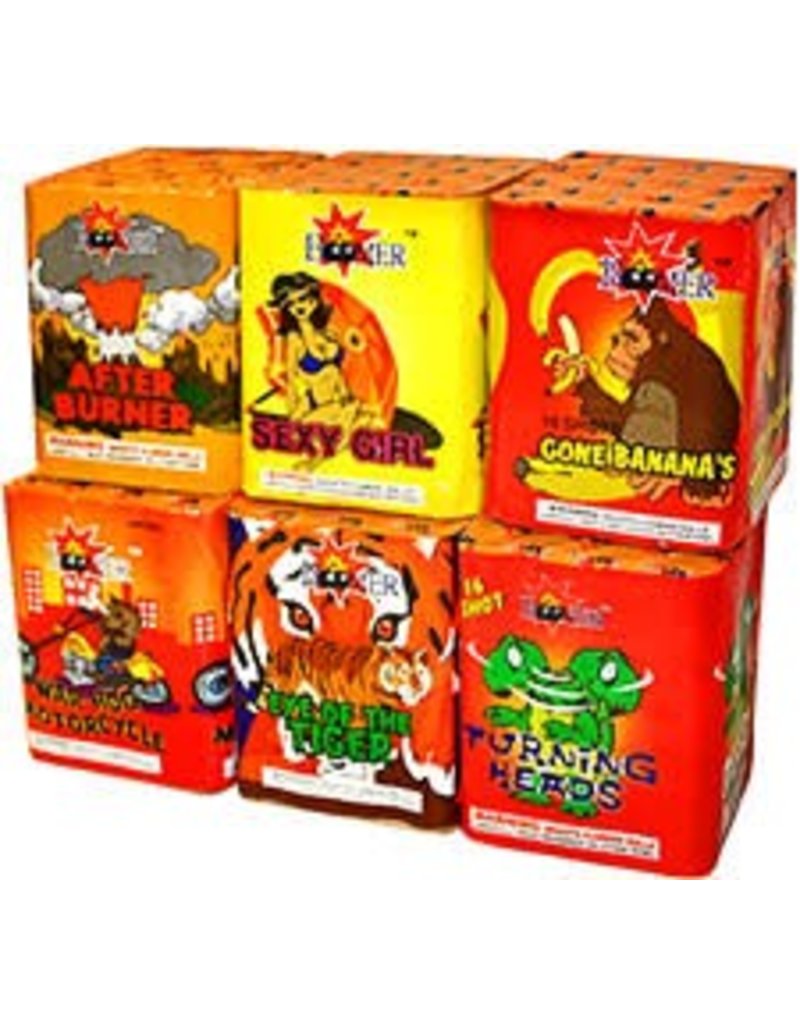 Boomer Boomer 16 shot - Case of 18 (Assorted)