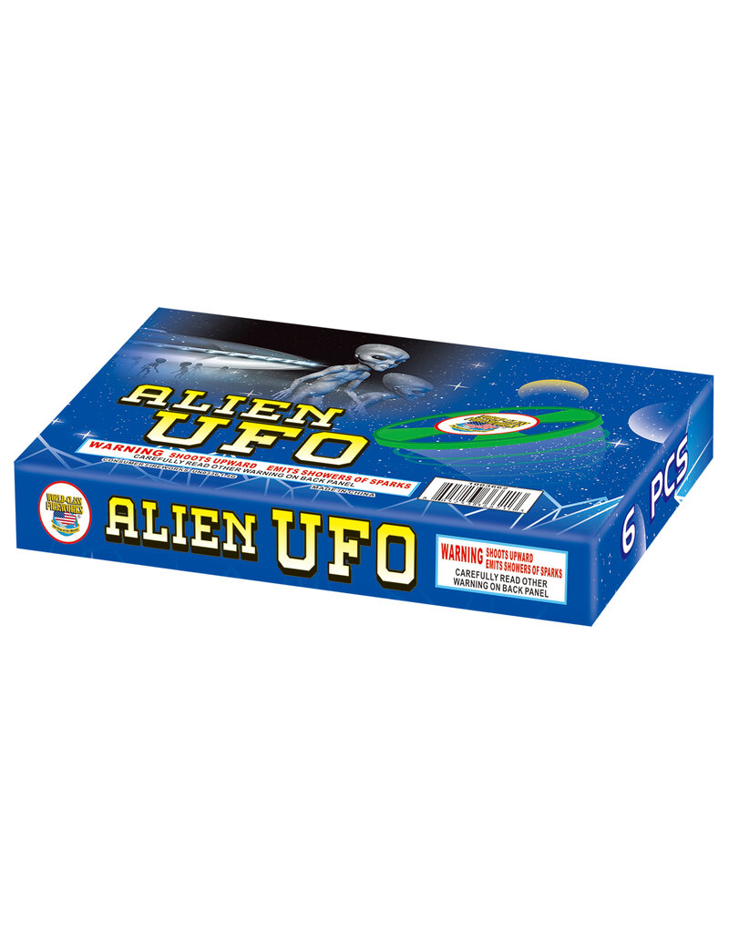 World Class Alien UFO - Box of 6