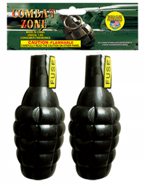 World Class Combat Zone Grenade - Pack of 2