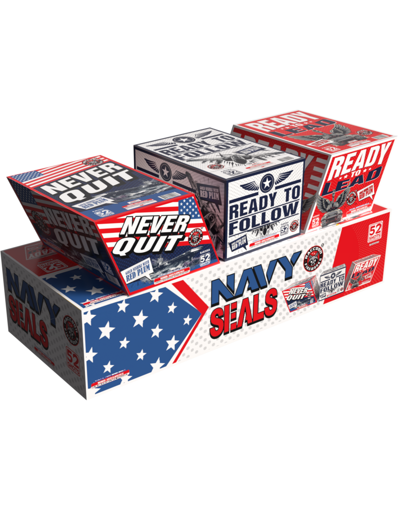 Raccoon Navy Seals 156 shots - Case of 3 (Assorted)