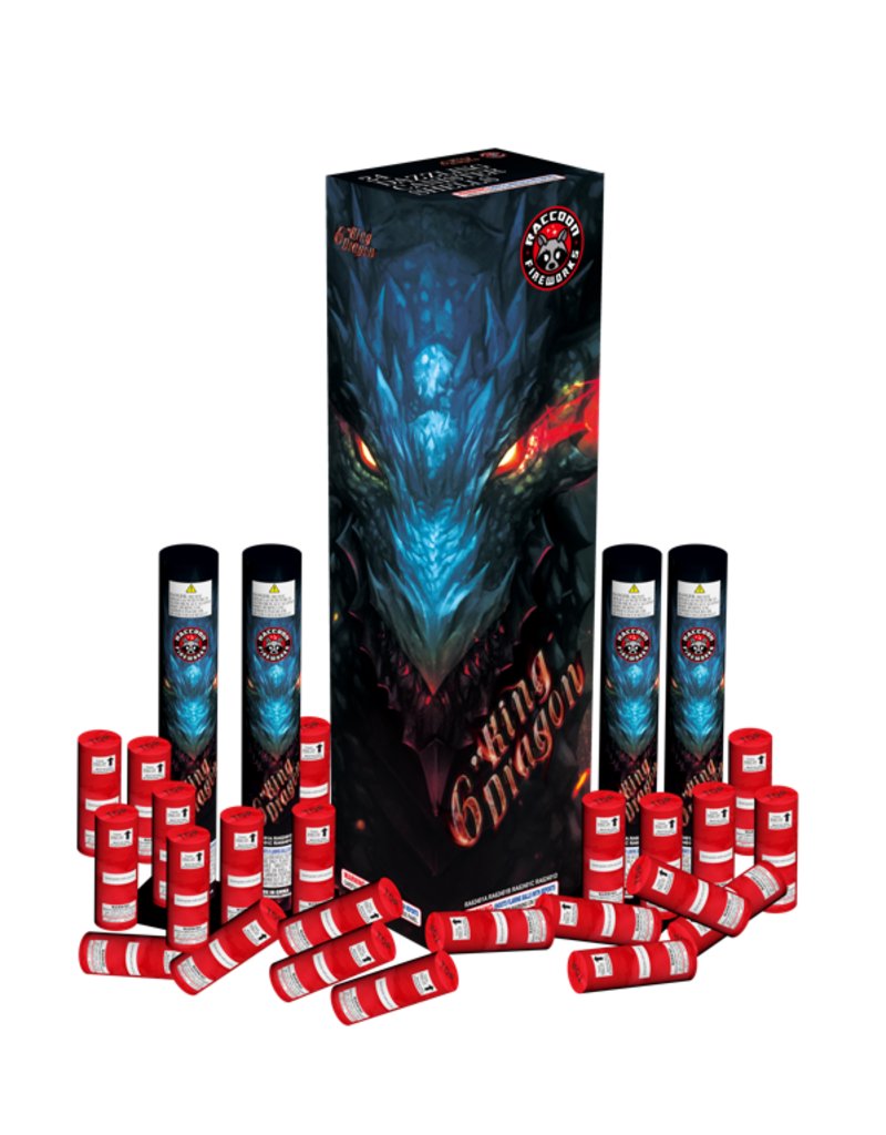 Raccoon King Dragon 6in Canister - 24 shells