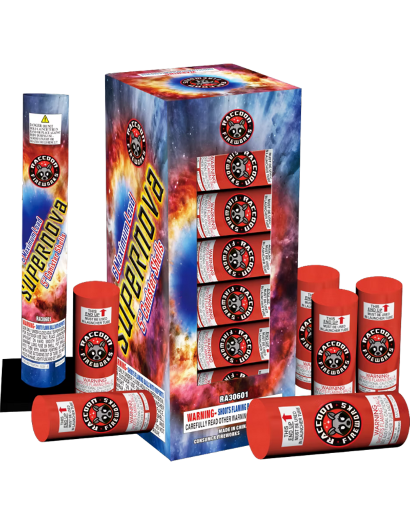 Raccoon Supernova 5in Canister - Case of 12/6