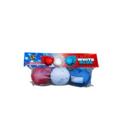 MM Red White Blue  Smoke Ball - Pack of 3
