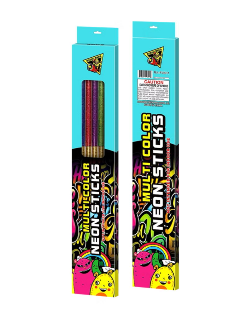 Monkey Mania Neon Sticks - Box of 5