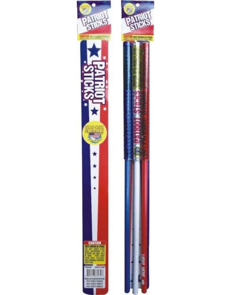 World Class Patriot Sticks - Case of 72/3