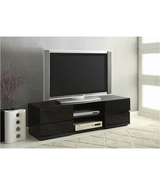 Coaster MOVING SALE! BRAND NEW 55" Wide Glossy Black 700841 Coaster TV Stand Console