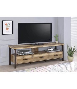 Coaster MOVING SALE! BRAND NEW 71" Wide Weathered Pine 721891 Coaster TV Stand Console