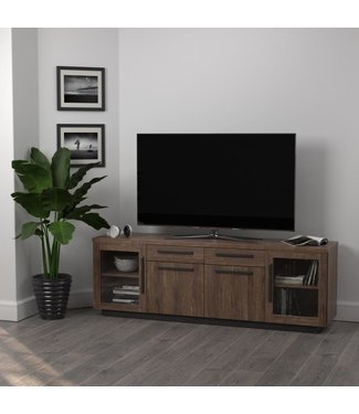 Coaster MOVING SALE! BRAND NEW 71" Wide Aged Walnut 709673 Coaster TV Stand Console