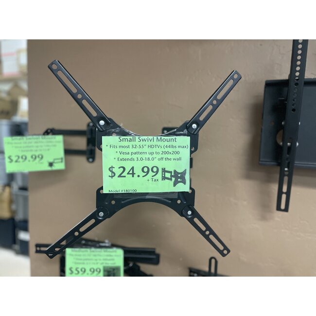 MDY SMALL UNIVERSAL SWIVEL MOUNT Fits Most 23-43” LED LCD OLED Plasma Articulating Swivel Model 180100