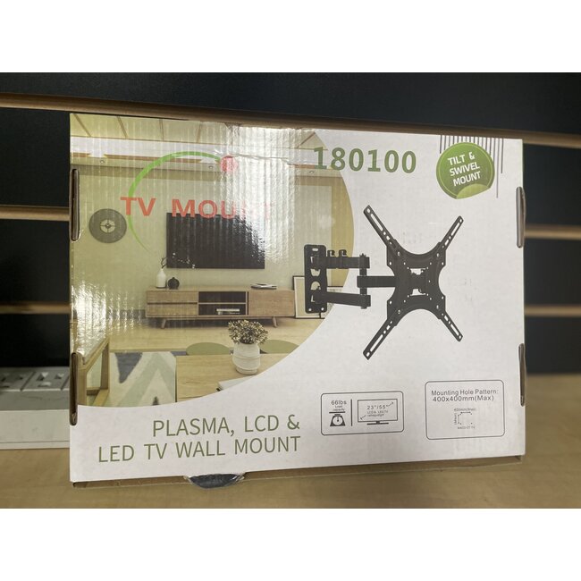 MDY SMALL UNIVERSAL SWIVEL MOUNT Fits Most 23-43” LED LCD OLED Plasma Articulating Swivel Model 180100