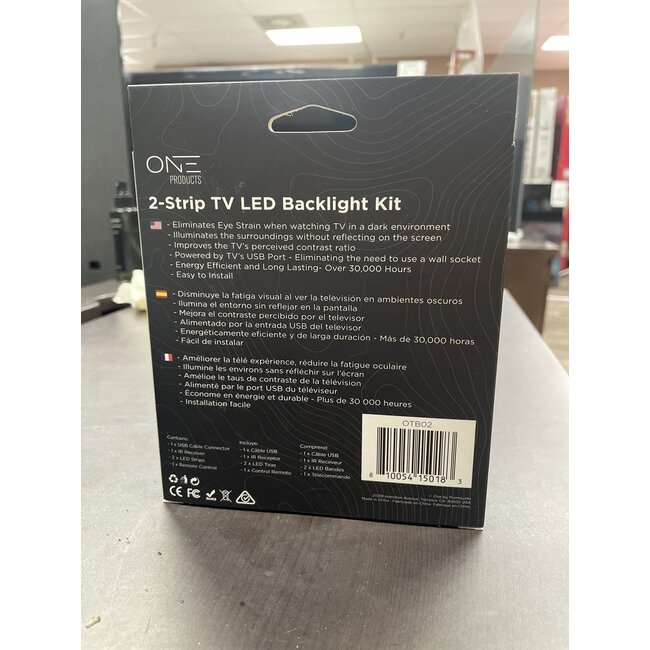 Monster 16 Color, 2 Strips LED Lights, TV Backlight Kit with Remote (OTB02)