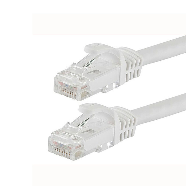 MDY CAT6e / CAT6 Network Patch Cable RJ-45 Ethernet LAN Cable White  200' 907208