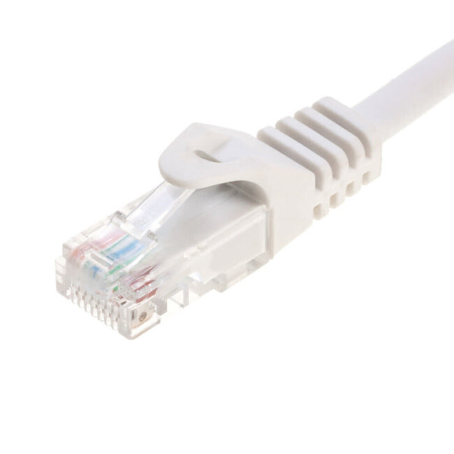 CAT6e / CAT6 Network Patch Cable RJ-45 Ethernet LAN Cable White 25' 907203