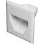 Two Gang Recessed Low Voltage Cable Wall Plate, White Part #45-0002-WH