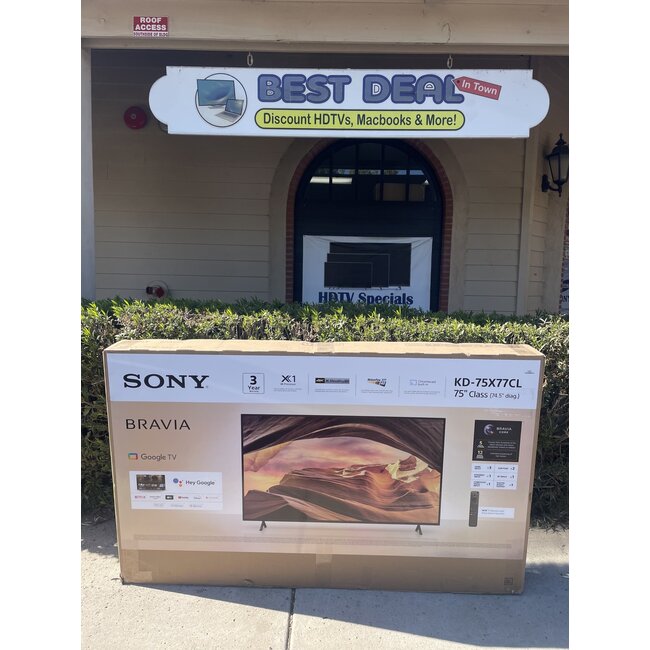 sony 75" Sony 4K LED HDR Smart KD-75X77CL
