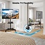 FULLY ASSEMBLED Mobile TV Stand for 32-60 Inch LCD LED Flat/Curved Panel Screen TVs, Tilt TV Cart Holds up to 88Lbs Portable Stand Rolling Floor Max VESA 400x400mm