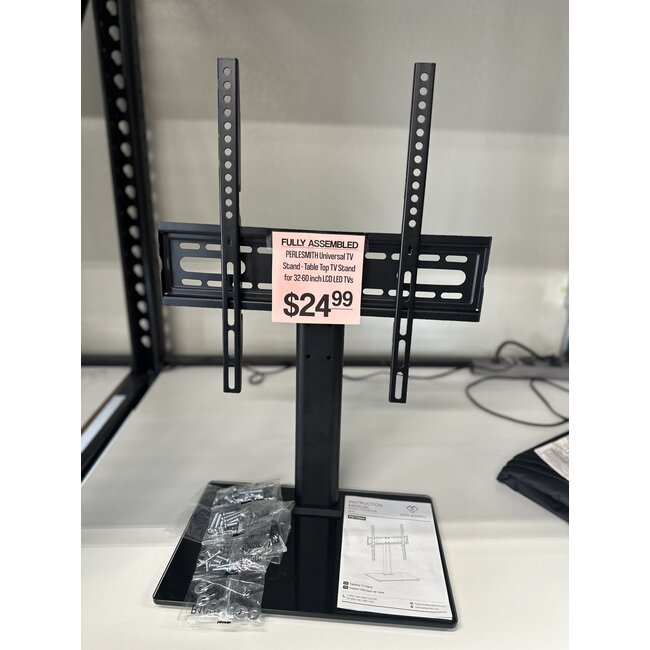 FULLY ASSEMBLED Universal TV Stand - Table Top TV Stand for 32-60 inch LCD LED TVs